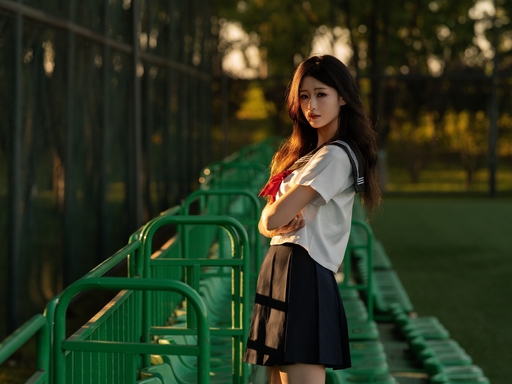 糖水小胖子 毕业JK操场黄昏样片 水手服少女