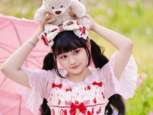 低角度花海少女写真样片